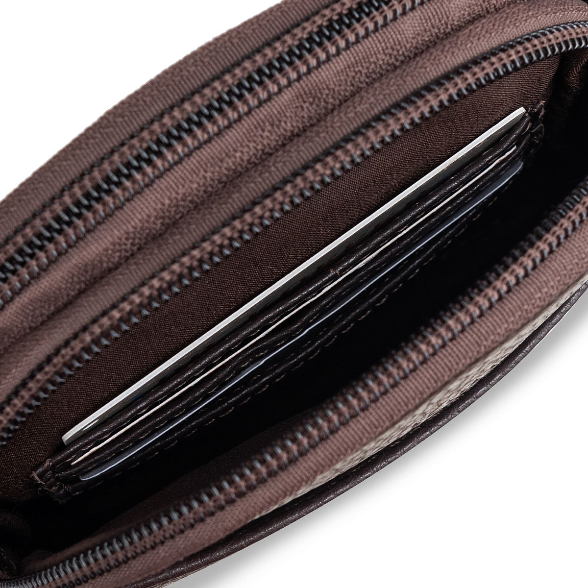 Сумка через плечо Dr.Koffer из натуральной кожи коричневая