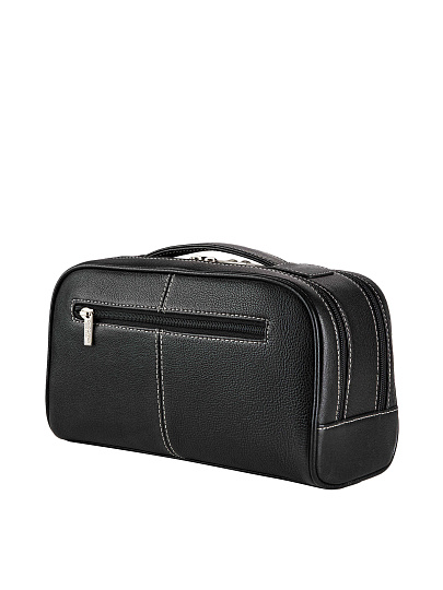 Несессер Dr. Koffer из натуральной кожи черный