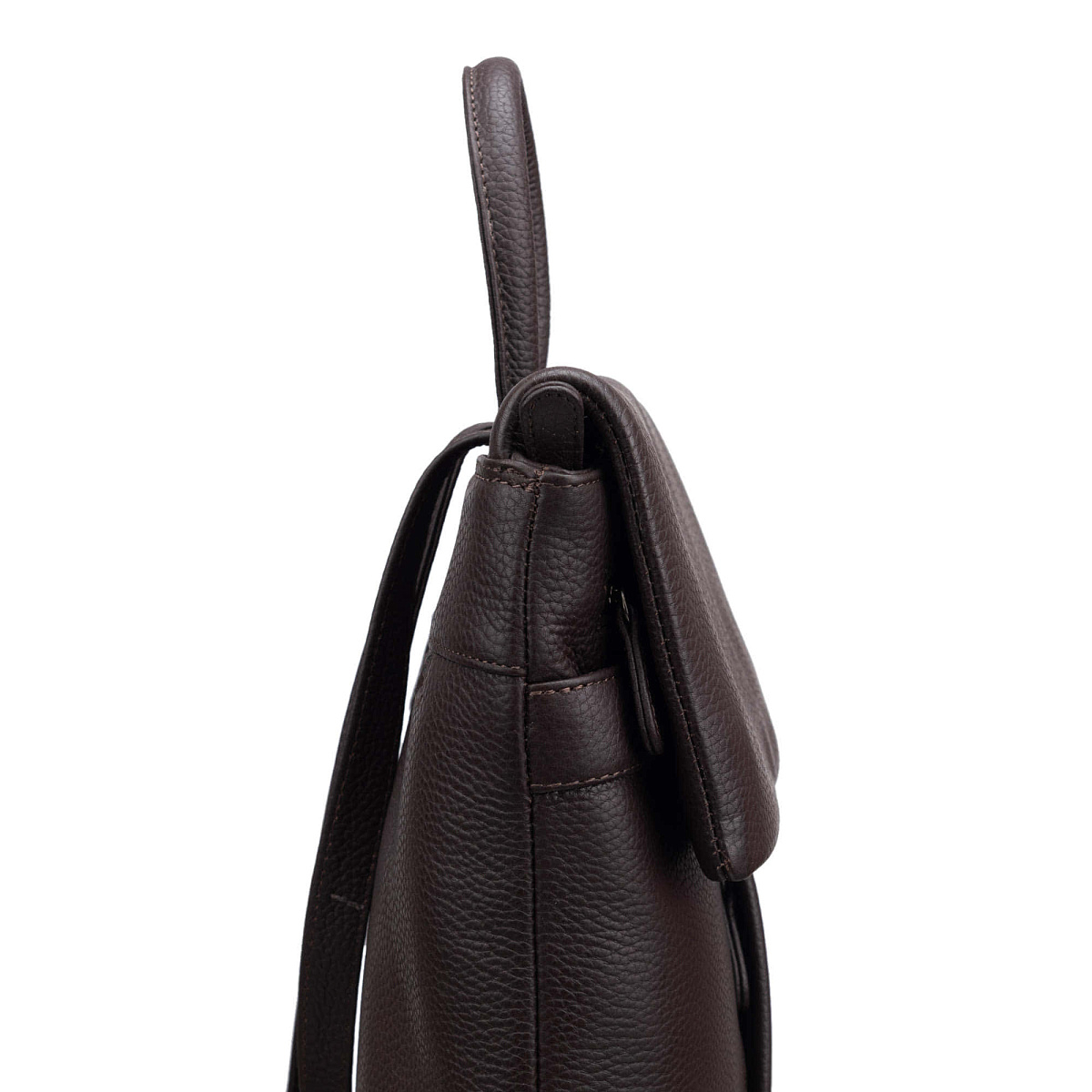 Рюкзак Dr.Koffer из натуральной кожи темно-коричневый