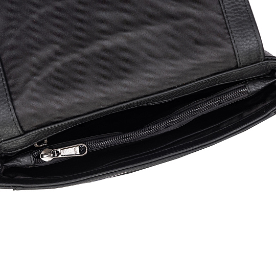 Женская сумка Dr.Koffer из натуральной кожи чёрная