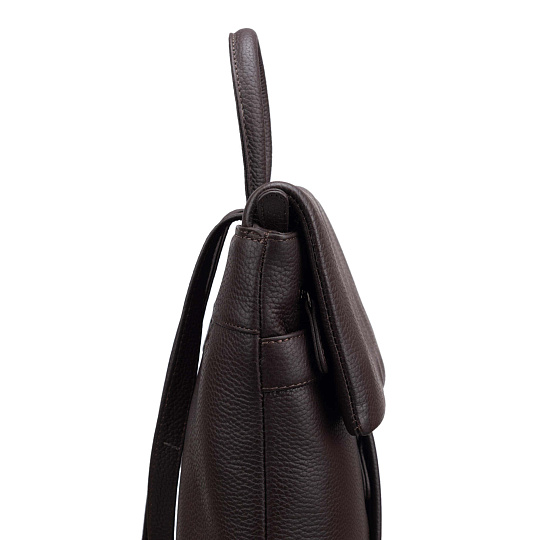 Рюкзак Dr.Koffer из натуральной кожи темно-коричневый