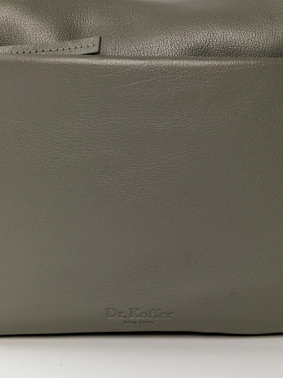 Женская сумка Dr.Koffer из натуральной кожи серая