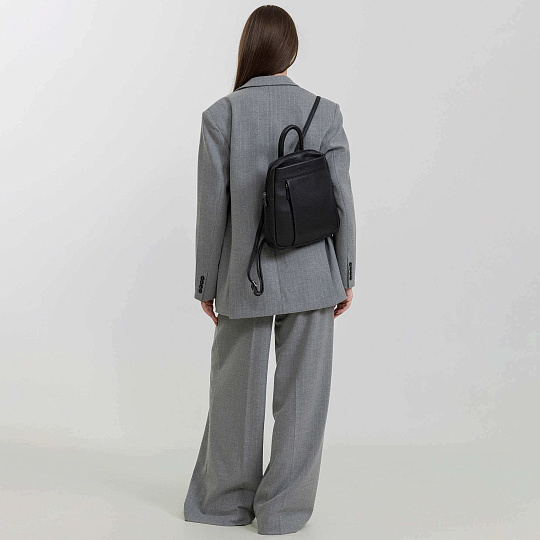 Рюкзак Dr.Koffer из натуральной кожи черный