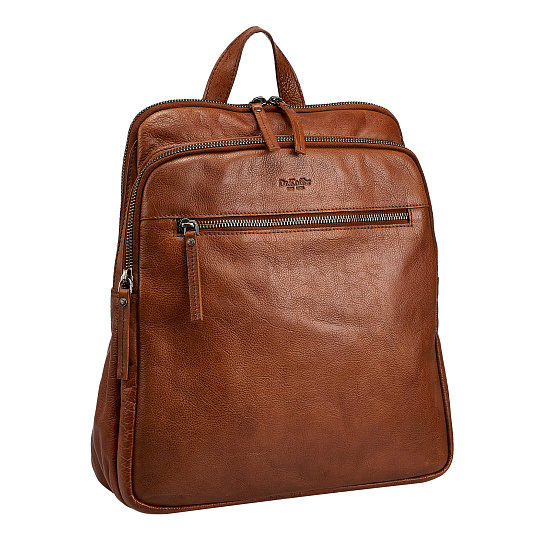 Рюкзак Dr.Koffer из натуральной кожи светло-коричневый
