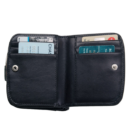 Кошелек Dr.Koffer из натуральной кожи черный