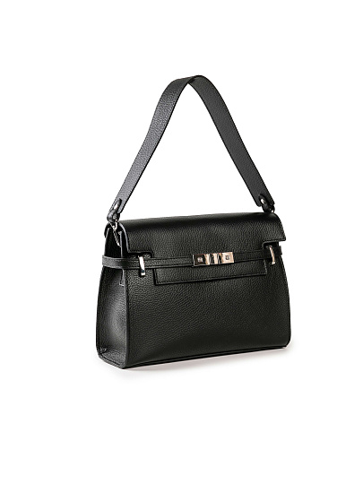 Женская сумка Dr. Koffer из натуральной кожи черная