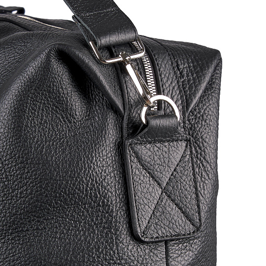 Сумка дорожная Dr.Koffer из натуральной кожи черная