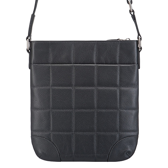 Сумка через плечо Dr.Koffer из натуральной кожи серая