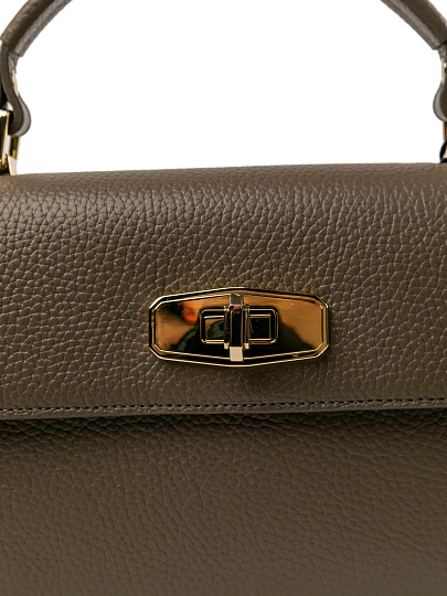 Женская сумка Dr.Koffer из натуральной кожи бежевая