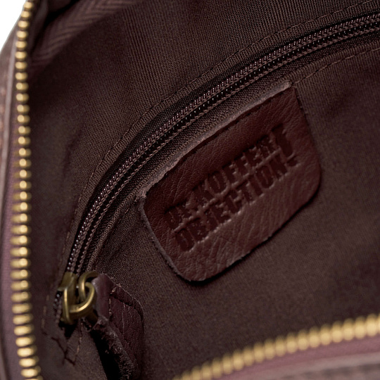 Сумка через плечо Dr.Koffer из натуральной кожи коричневая