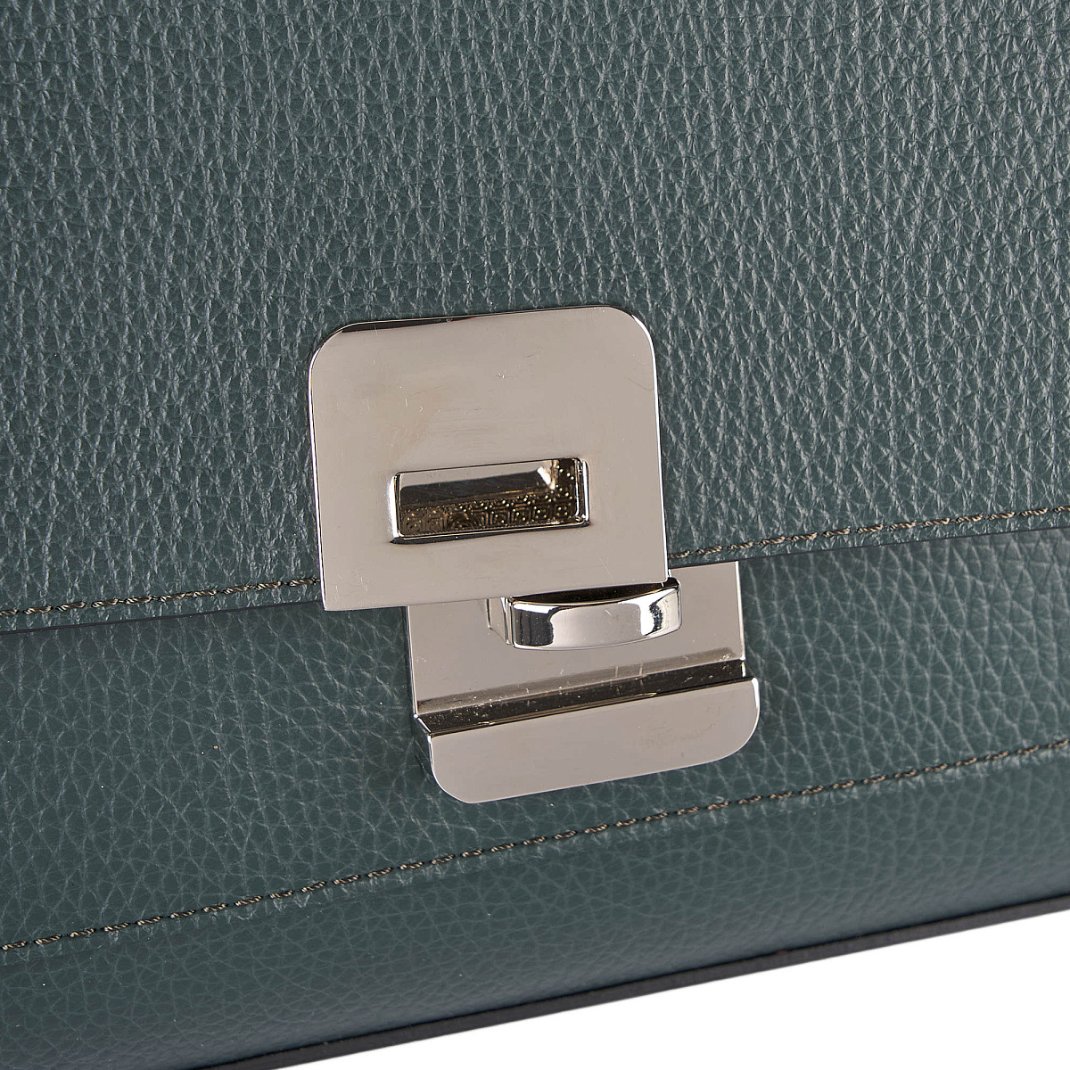 Женская сумка Dr. Koffer из натуральной кожи зеленая