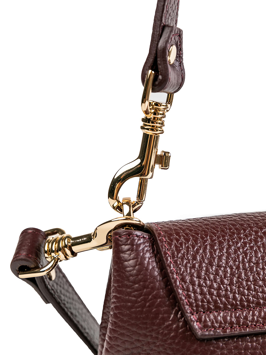 Женская сумка Dr.Koffer из натуральной кожи бордовая