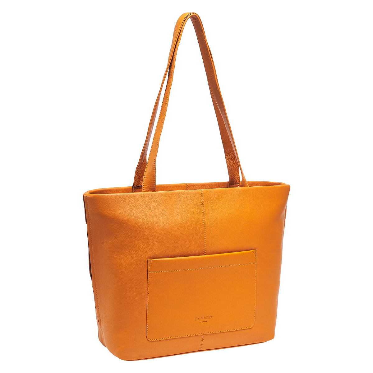 Женская сумка Dr.Koffer из натуральной кожи желтая