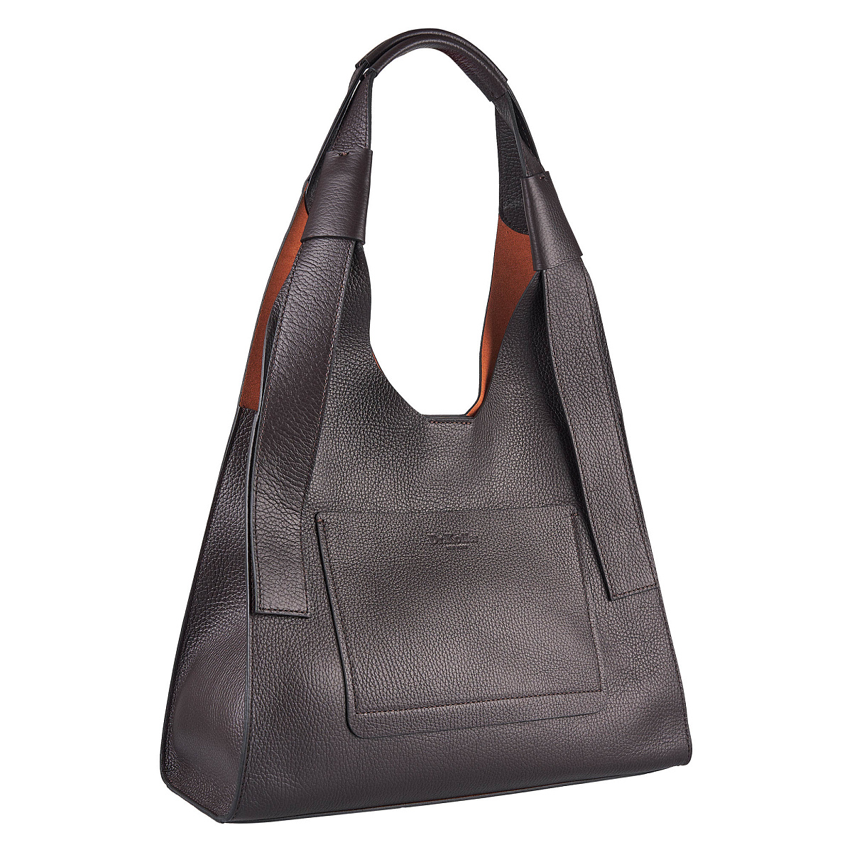 Женская сумка Dr. Koffer из натуральной кожи коричневая