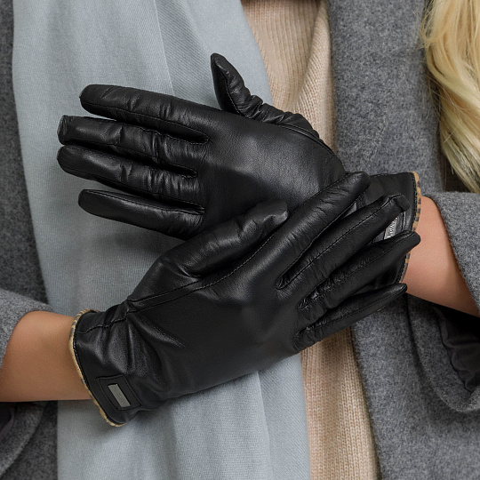 Др.Коффер H610197-41-04 перчатки женские с замшевой отделкой