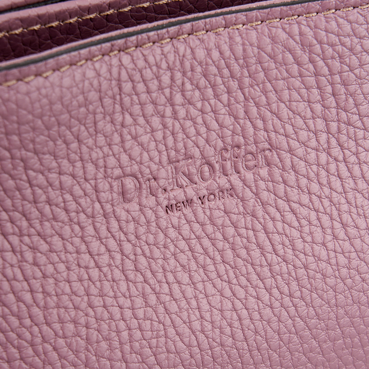 Женская сумка Dr. Koffer из натуральной кожи розовая