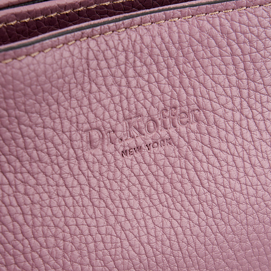 Женская сумка Dr. Koffer из натуральной кожи розовая