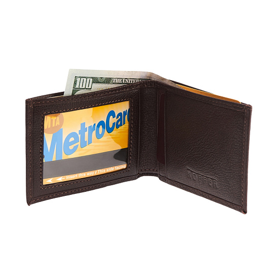 Портмоне Dr.Koffer из натуральной кожи коричневое