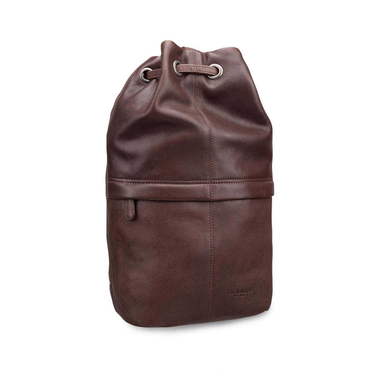 Рюкзак Dr.Koffer из натуральной кожи темно-коричневый