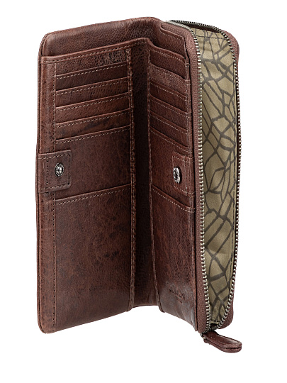 Кошелек Dr.Koffer из натуральной кожи коричневый