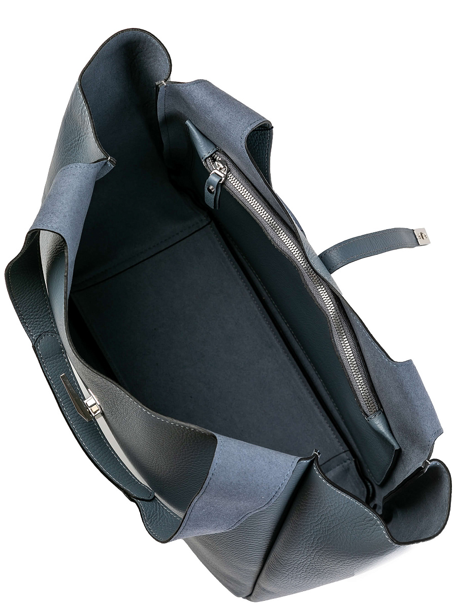 Женская сумка Dr.Koffer из натуральной кожи синяя