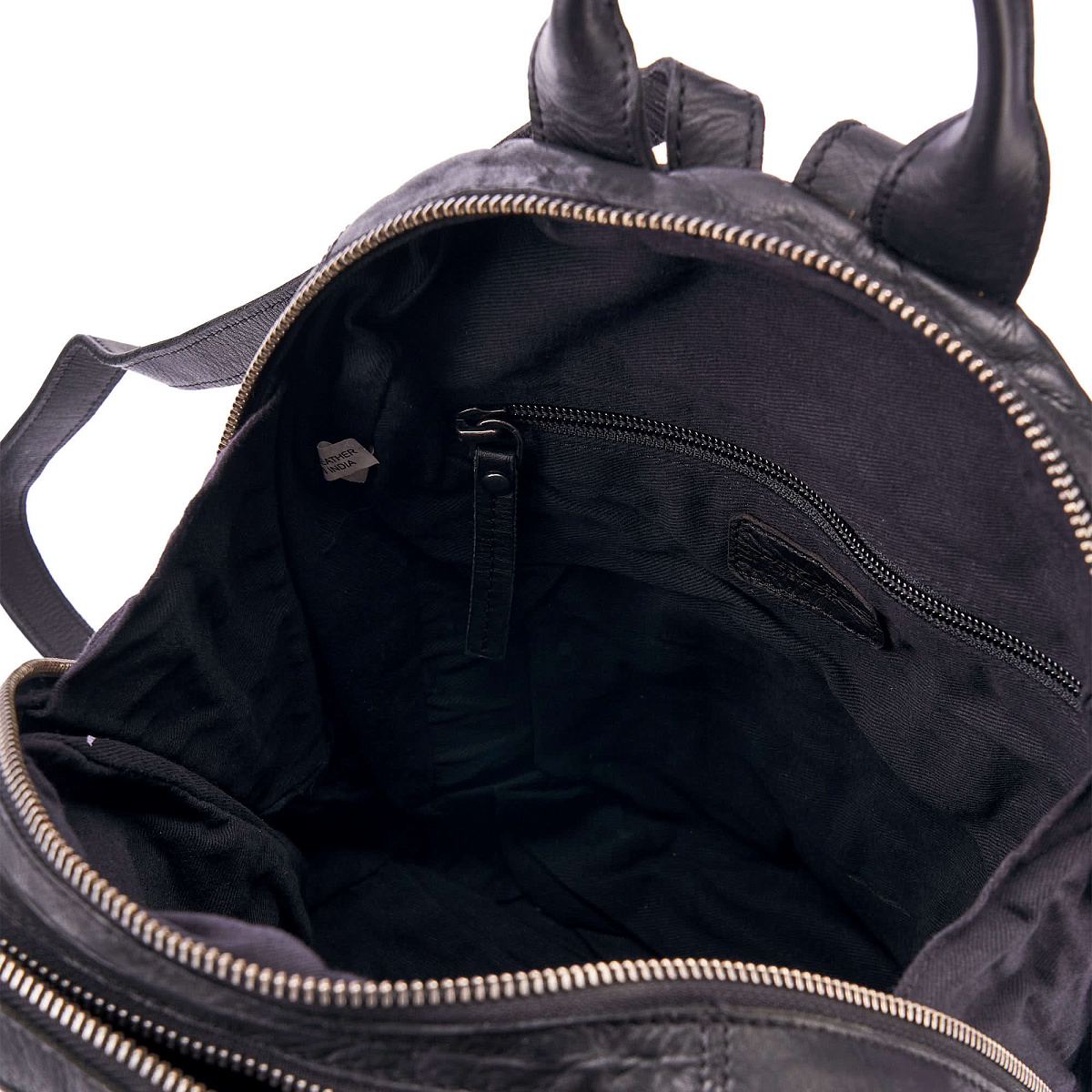 Рюкзак Dr.Koffer из натуральной кожи черный