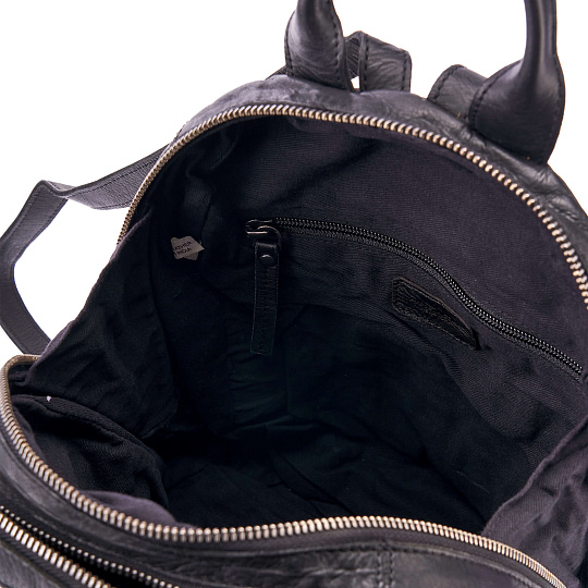 Рюкзак Dr.Koffer из натуральной кожи черный