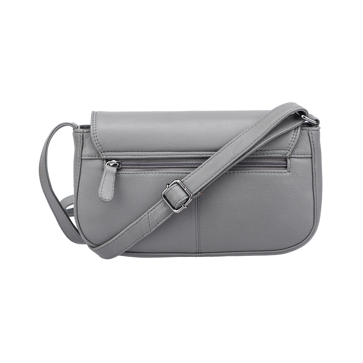 Женская сумка Dr.Koffer из натуральной кожи серая