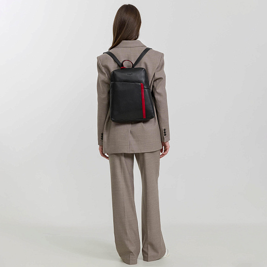 Рюкзак Dr.Koffer из натуральной кожи черный