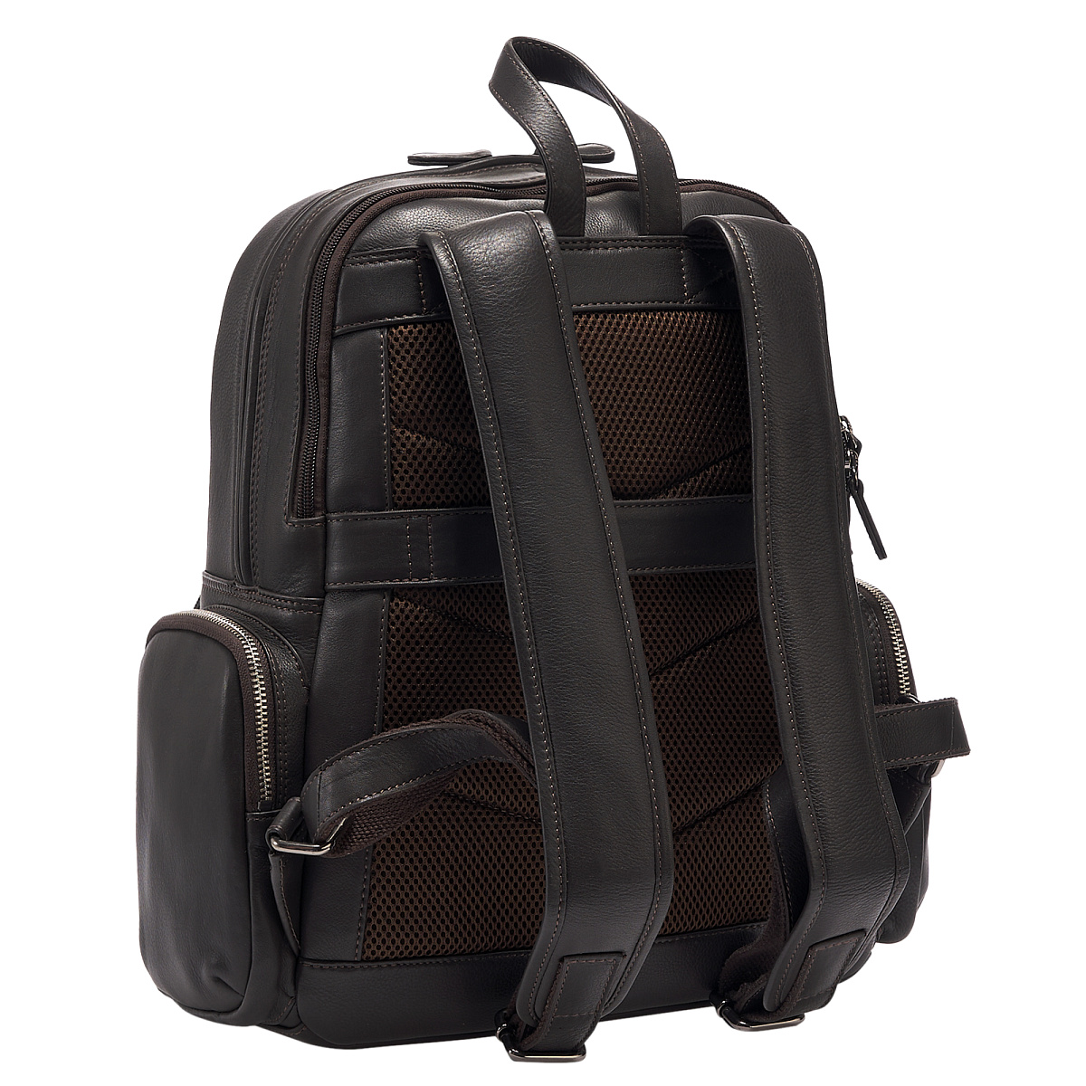 Рюкзак Dr.Koffer из натуральной кожи темно-коричневый
