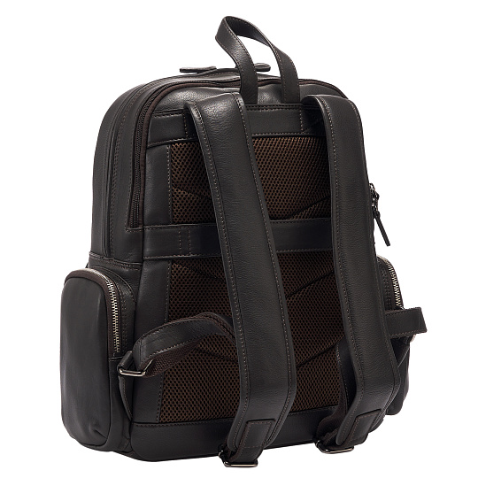 Рюкзак Dr.Koffer из натуральной кожи темно-коричневый