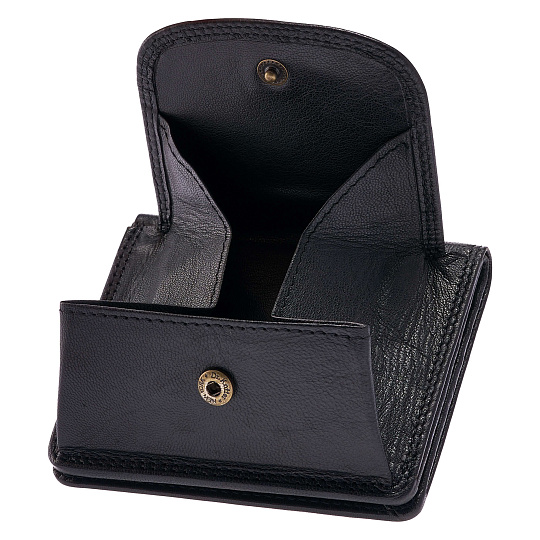 Портмоне Dr.Koffer из натуральной кожи черное