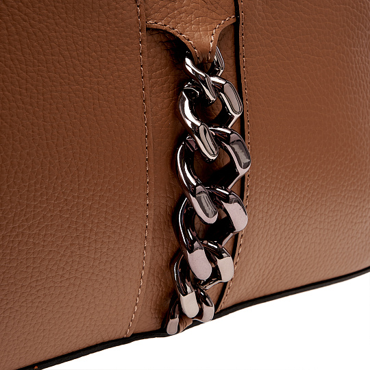 Женская сумка Dr.Koffer из натуральной кожи коричневая