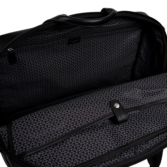 Сумка дорожная Dr.Koffer из натуральной кожи черная