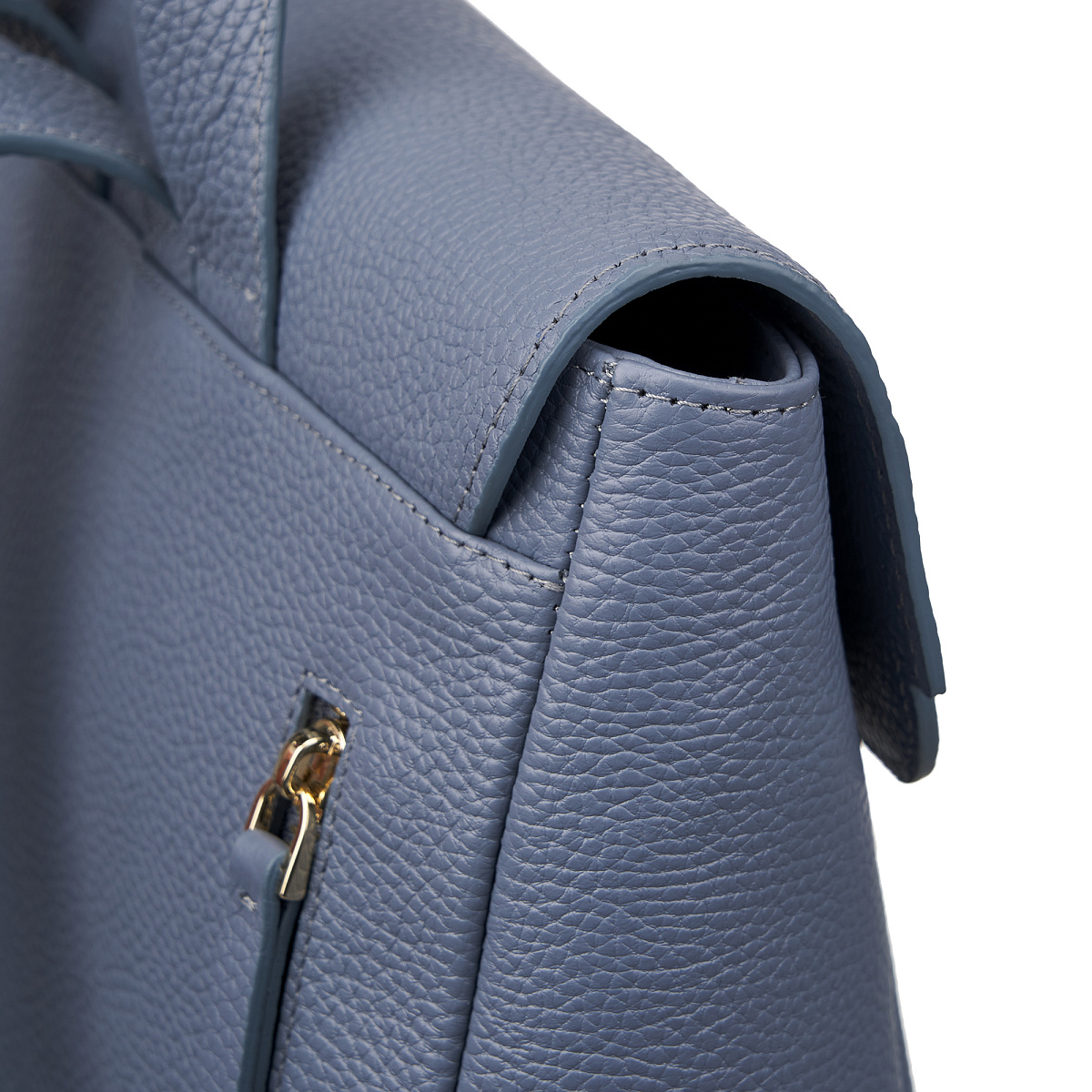 Рюкзак Dr. Koffer из натуральной кожи голубой