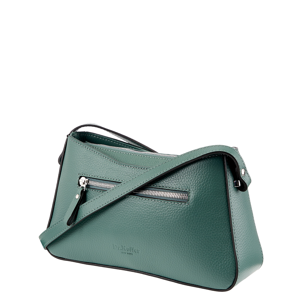 Женская сумка Dr. Koffer из натуральной кожи зеленая