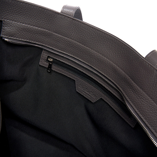 Женская сумка Dr. Koffer из натуральной кожи серая