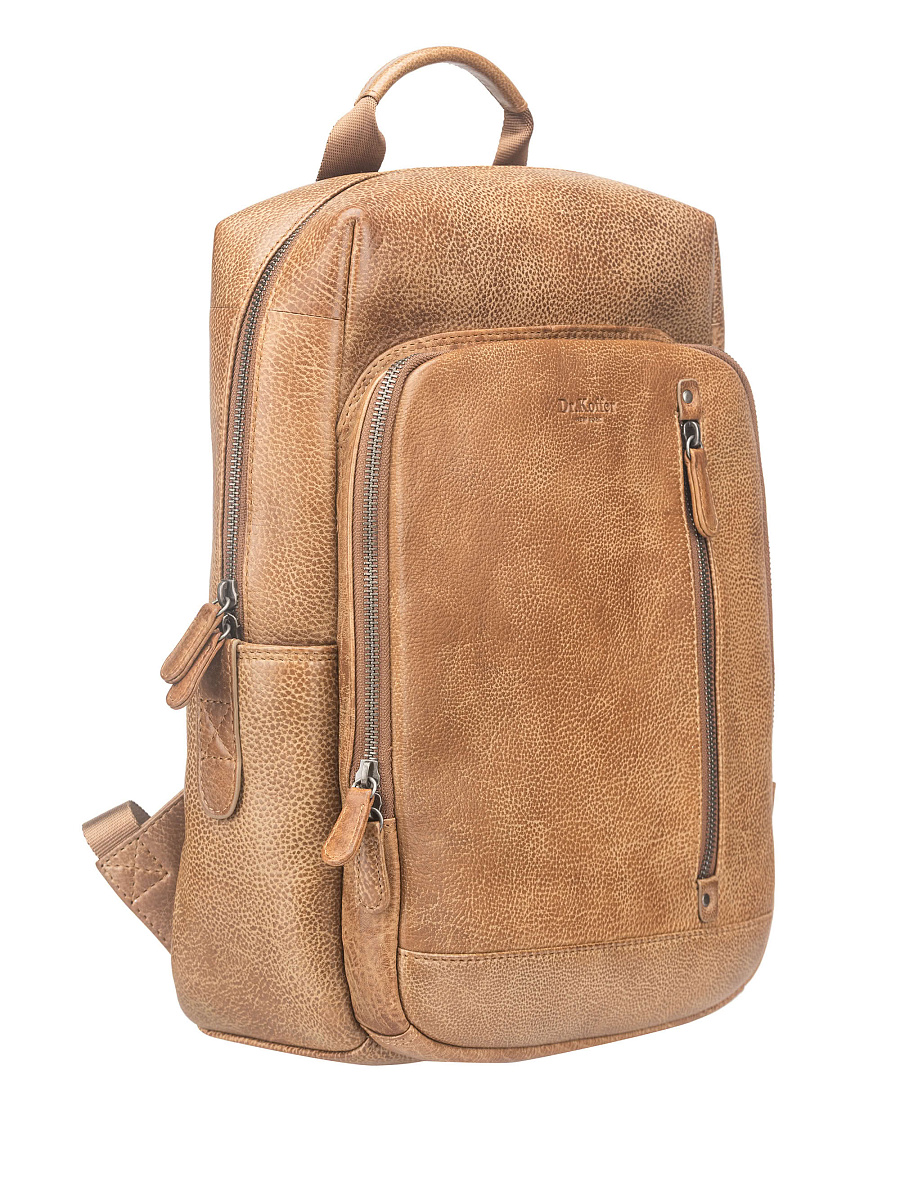 Рюкзак Dr. Koffer из натуральной кожи коричневый