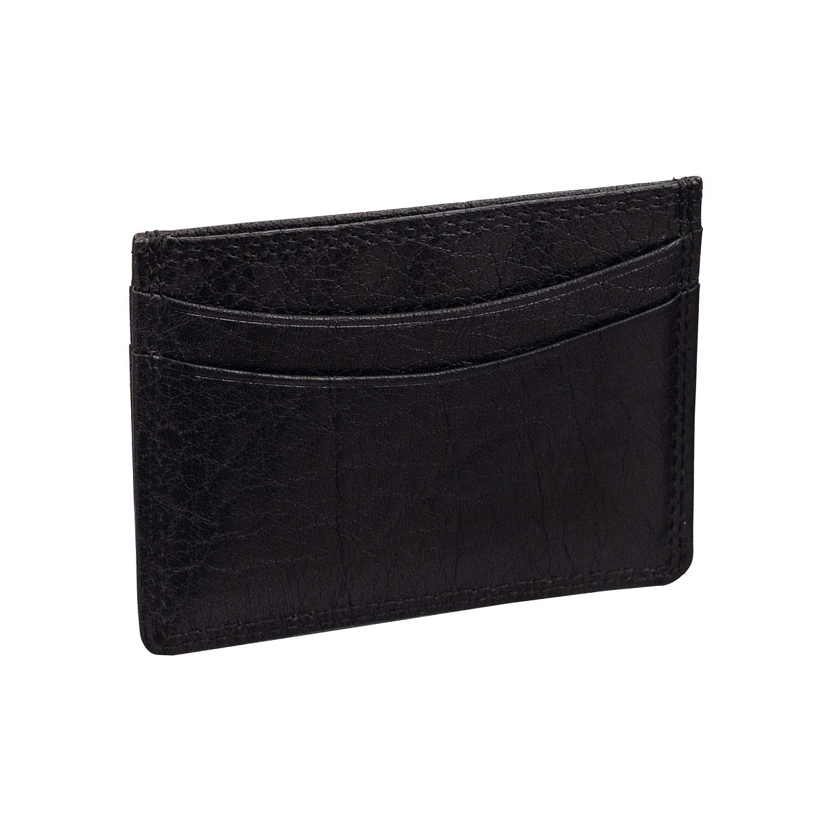 Кредитница Dr.Koffer из натуральной кожи черная