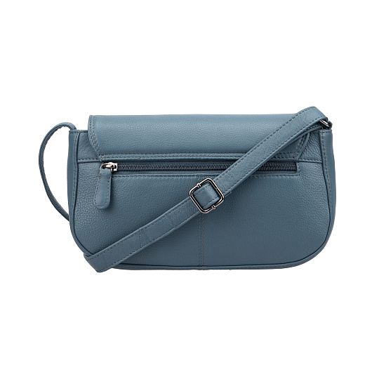 Женская сумка Dr.Koffer из натуральной кожи голубая