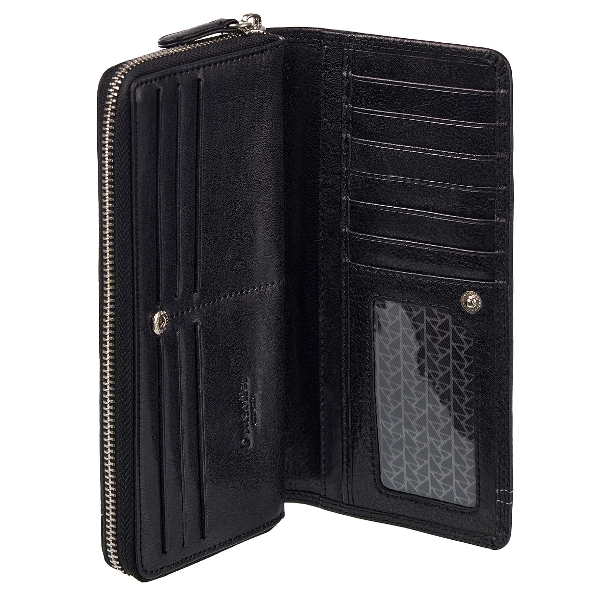 Портмоне Dr.Koffer из натуральной кожи черное