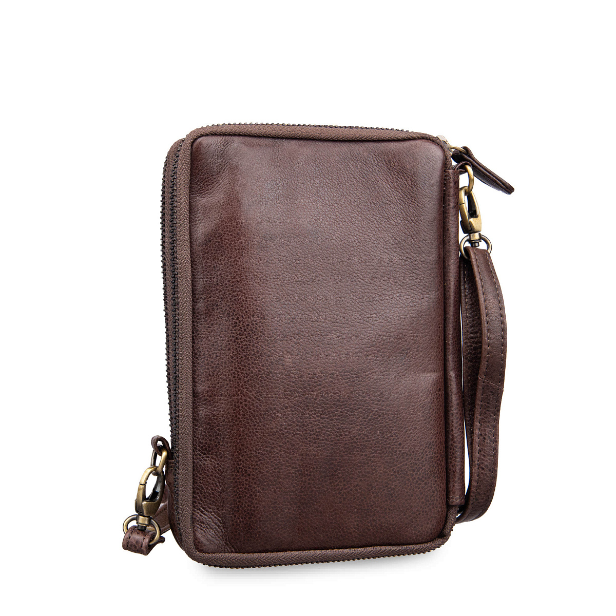 Сумка через плечо Dr.Koffer из натуральной кожи коричневая