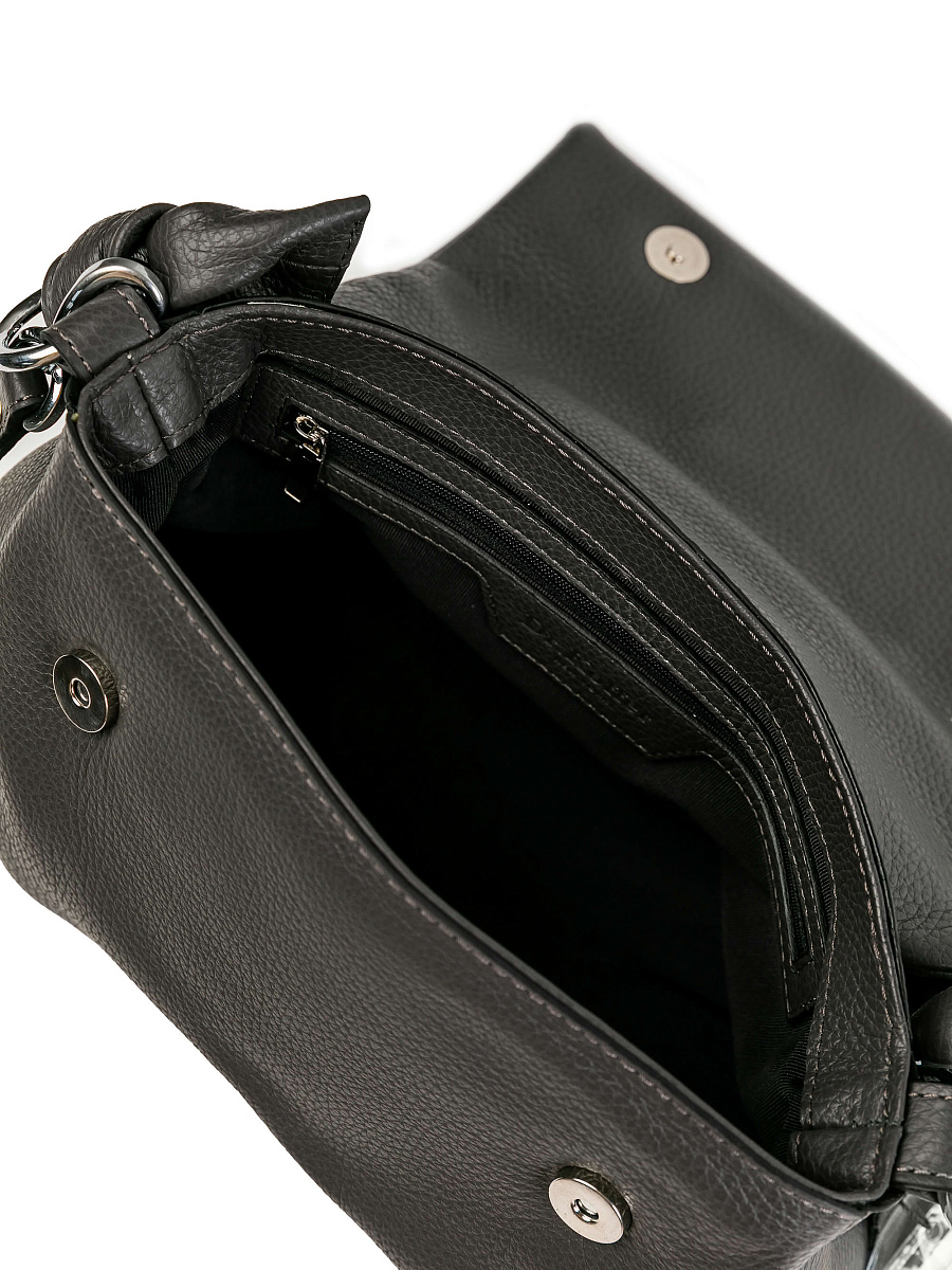 Женская сумка Dr.Koffer из натуральной кожи серая