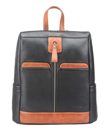 Рюкзак Dr. Koffer из натуральной кожи черный