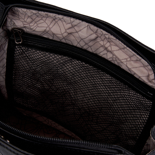 Женская сумка Dr.Koffer из натуральной кожи чёрная