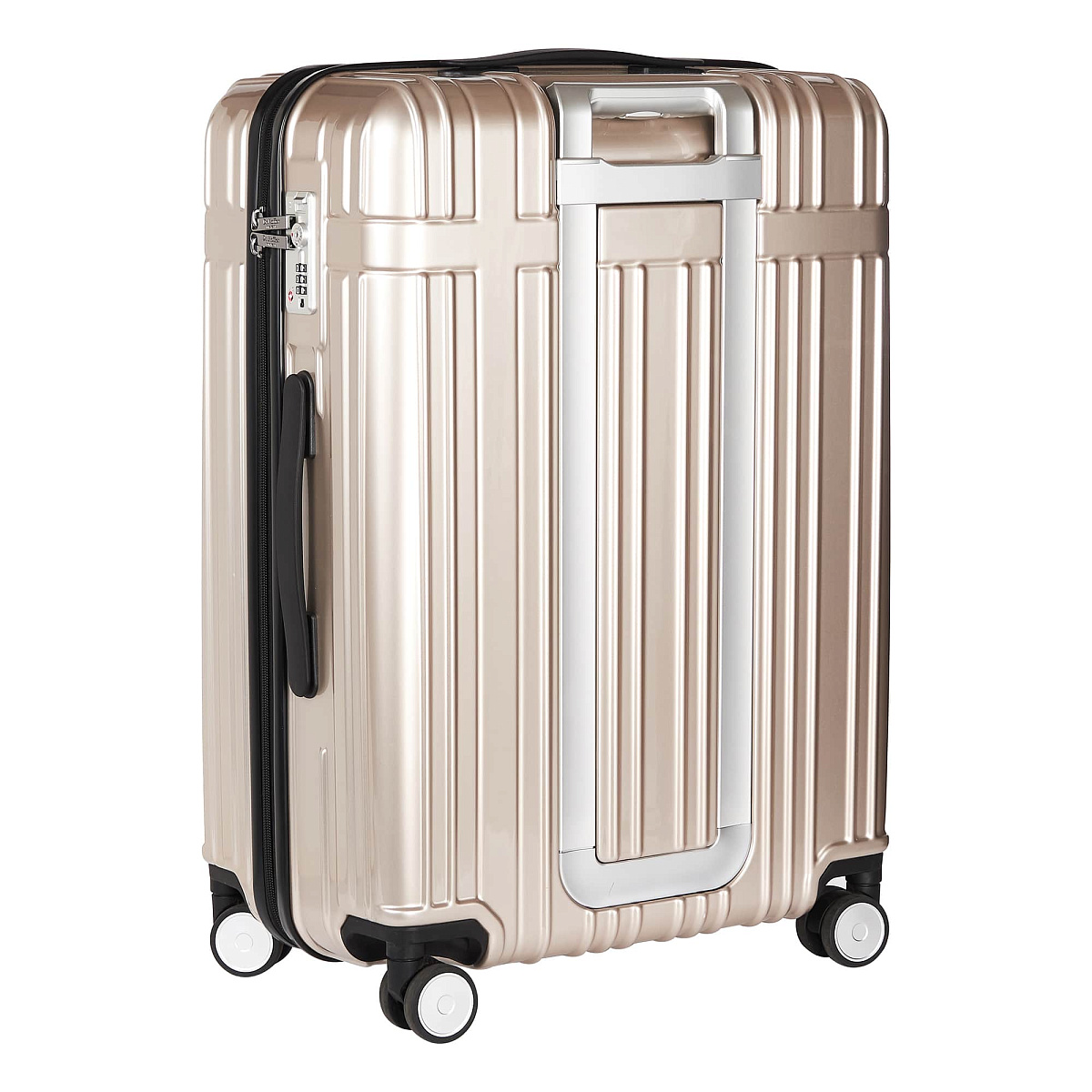 Чемодан на колесах M Dr.Koffer АБС (abs) пластик золото