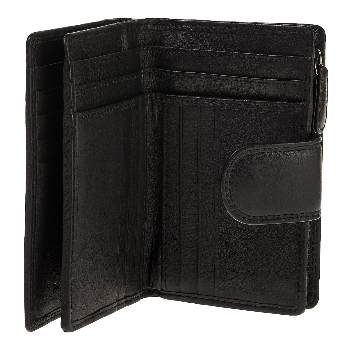 Портмоне Dr.Koffer из натуральной кожи черное