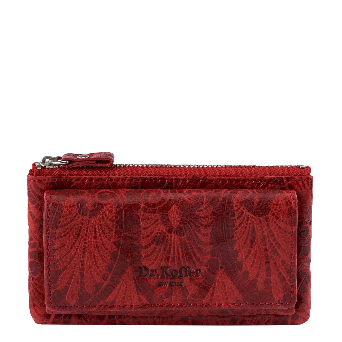 Ключница Dr.Koffer из натуральной кожи бордовая