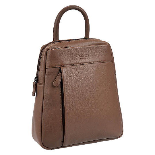 Рюкзак Dr.Koffer из натуральной кожи коричневый