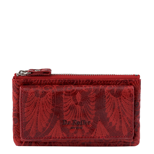 Ключница Dr.Koffer из натуральной кожи бордовая